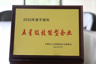 喜讯！亿万28官网荣获“2022年度平湖市五星级技能型企业”荣誉称号