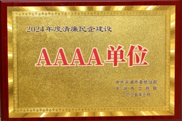 喜报！亿万28官网荣获平湖市2024年度清廉民营企业建设AAAA级单位称号
