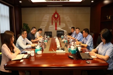 中国进出口银行浙江省分行行长彭豪一行莅临亿万28官网开展银企高层会谈活动